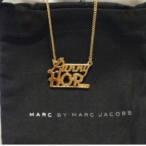 Marc by Marc Jacobs Oro Gold 'Bunny Hop' Pendant Necklace NWT Rare